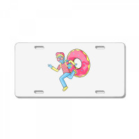 Just Run Because Love Donut License Plate | Artistshot