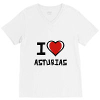 I Love Asturias V-neck Tee | Artistshot