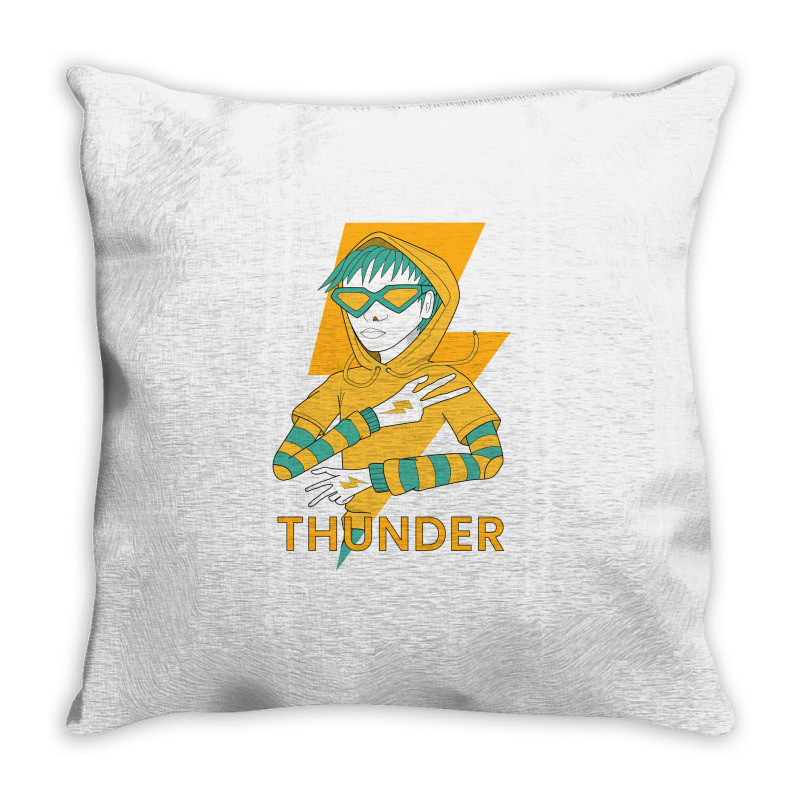 Thunder Man Throw Pillow | Artistshot