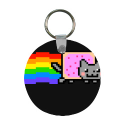 nyan cat keychain