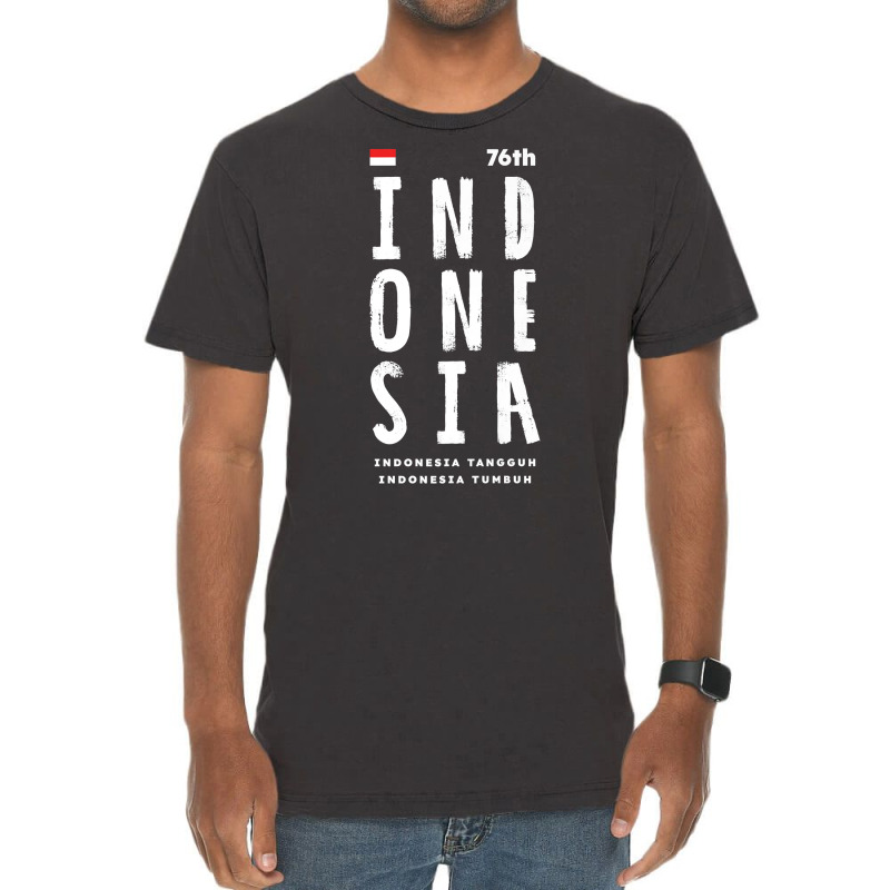 76th Indonesia Independence Day 17th Of August 2021 Premium T Shirt Vintage T-shirt | Artistshot