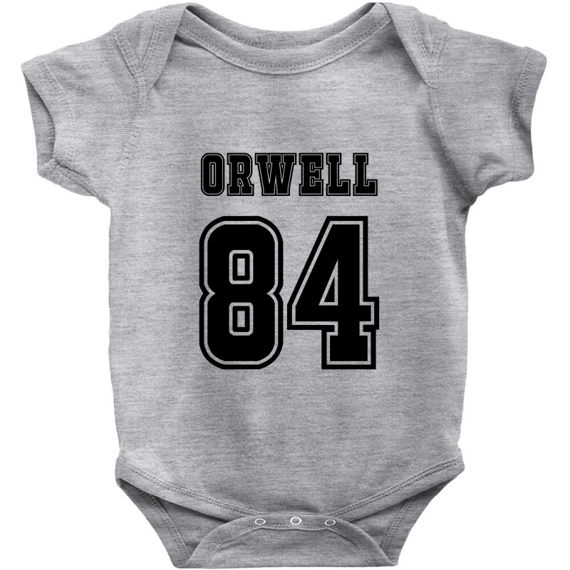 Orwell 84   George Orwell Baby Bodysuit by mampubae | Artistshot