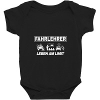 Herren Fahrlehrer Leben Am Limit Fahrschullehrer Männer Geschenk Baby Bodysuit | Artistshot