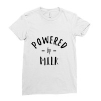 Powered By Milk Ladies Fitted T-shirt | Artistshot