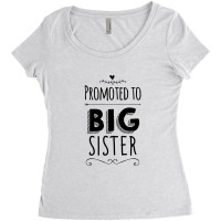 Promoted To Big Sister   Promoted To Big Brother Women's Triblend Scoop T-shirt | Artistshot