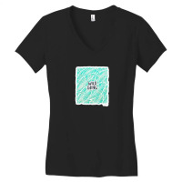 D%c3%ada De Muertos Calavera Mexican Sugar Skull Black And Turquoise O Women's V-neck T-shirt | Artistshot