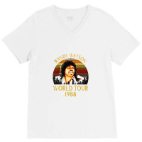 Coming To America Randy World Tour 1988 Vintage V-neck Tee | Artistshot