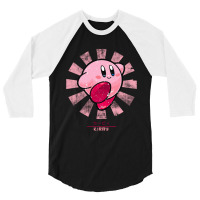 Retro Kirby Plush 3/4 Sleeve Shirt | Artistshot