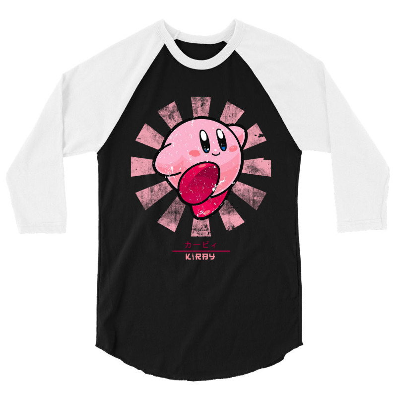 Retro Kirby Plush 3/4 Sleeve Shirt | Artistshot