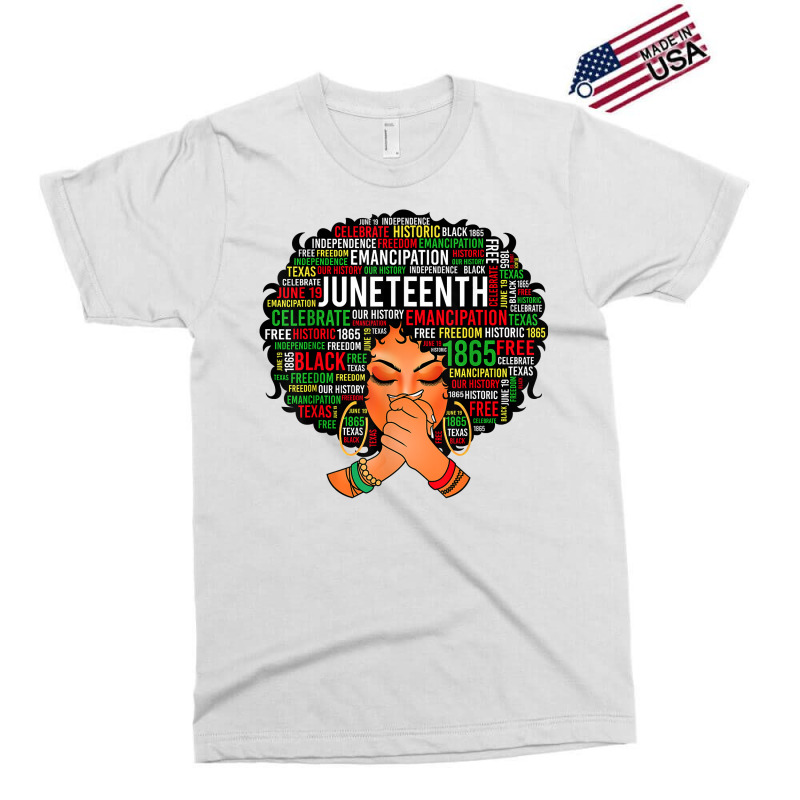 Juneteenth Independence Day Afro Word Art Black Girl Women T Shirt Exclusive T-shirt by dequariusgoblirsch | Artistshot