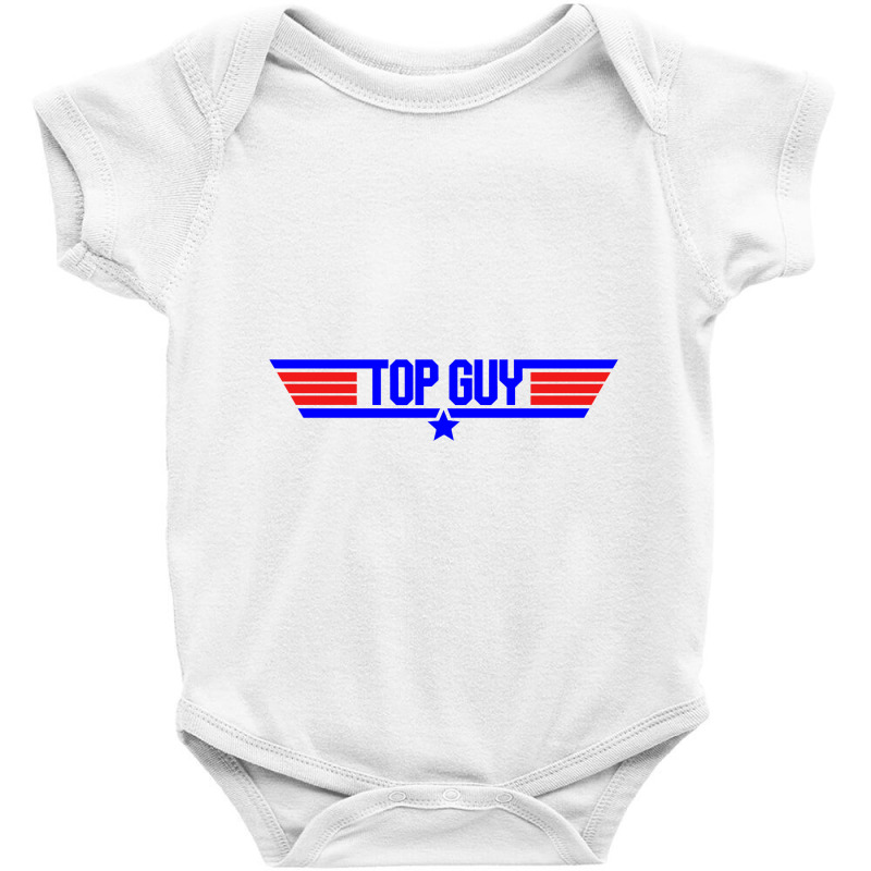 Top Guy   Top Gun Parody Baby Bodysuit | Artistshot