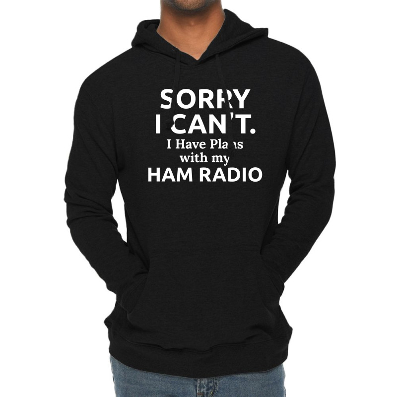 Amateur Ham Radio Operator Dad Grandpa Funny Gift Lightweight Hoodie by Tasteful Tees | Artistshot