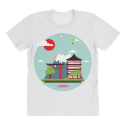 Japan Landmark All Over Women's T-shirt | Artistshot