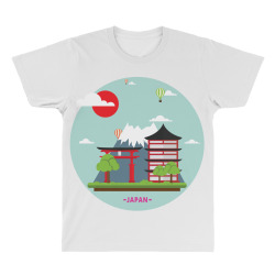 Japan Landmark All Over Men's T-shirt | Artistshot