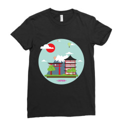 Japan Landmark Ladies Fitted T-Shirt | Artistshot