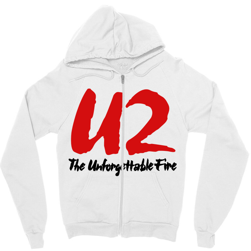 Unforgettable Fire Zipper Hoodie | Artistshot