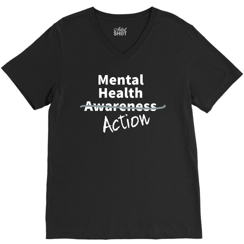 Mental Health Awareness V-neck Tee | Artistshot