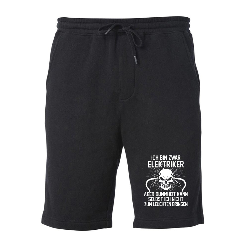 Ich Bin Zwar Elektriker Spruch Manner Fleece Short by netintern | Artistshot