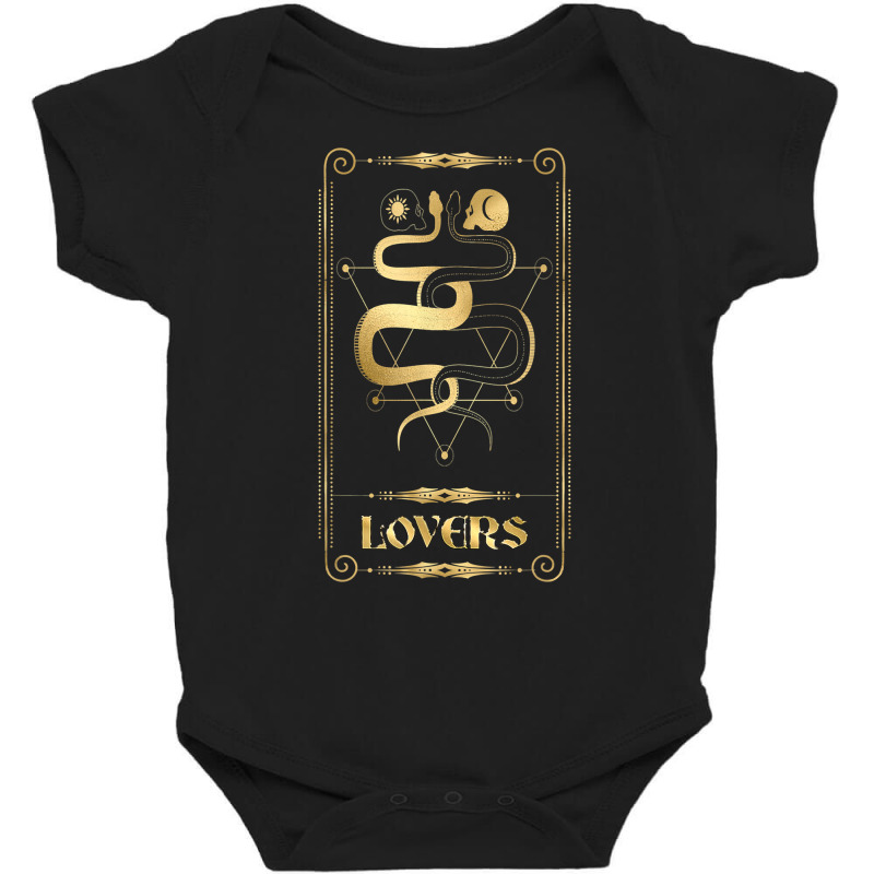 Lovers Tarot Card Occult Esoteric Spiritual Pagan Gothic T Shirt Baby Bodysuit by dequariusgoblirsch | Artistshot