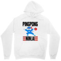 Funny Ping Pong Ninja Table Tennis Unisex Hoodie | Artistshot