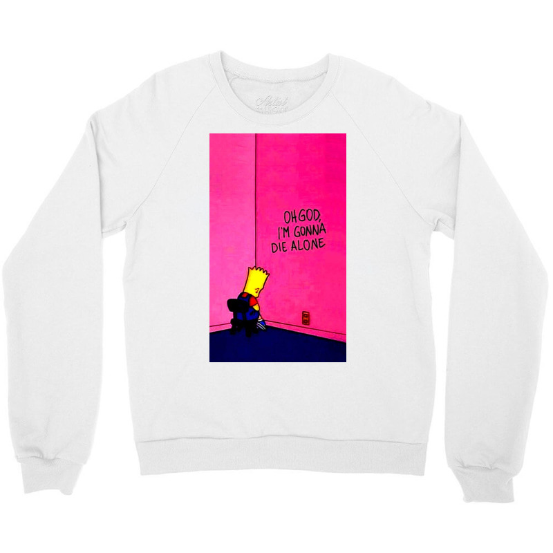 Alone Simpson Crewneck Sweatshirt | Artistshot