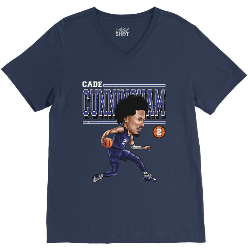 Cade Cunningham Cartoon V-Neck Tee by kr205 | Artistshot