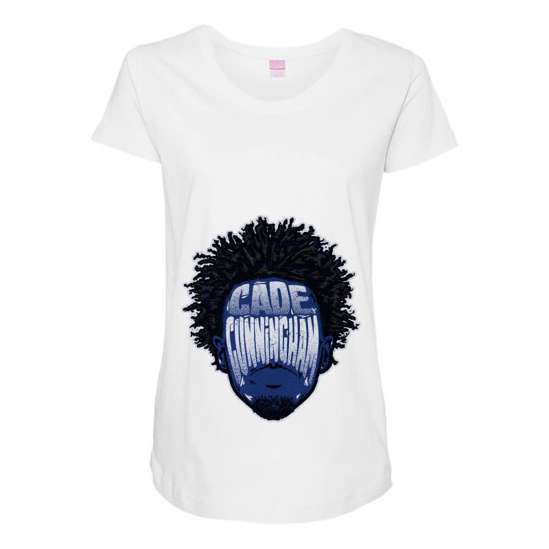 Cade Cunningham Player Silhouette Maternity Scoop Neck T-shirt by kr205 | Artistshot