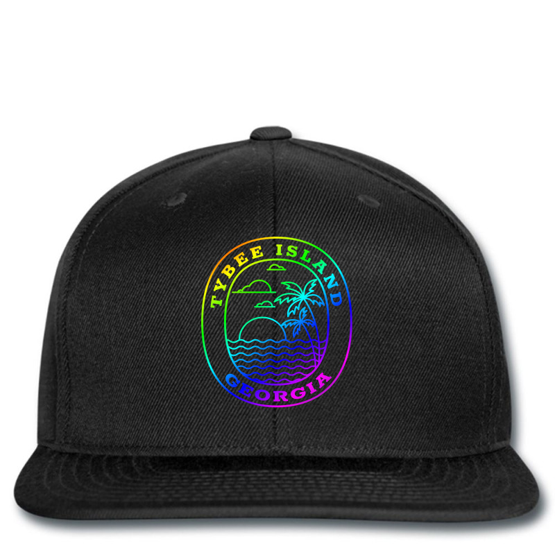 Tybee Island Georgia Rainbow Palm Tree Beach Trip Vacation Pullover Ho Printed hat by jayannidifalco | Artistshot