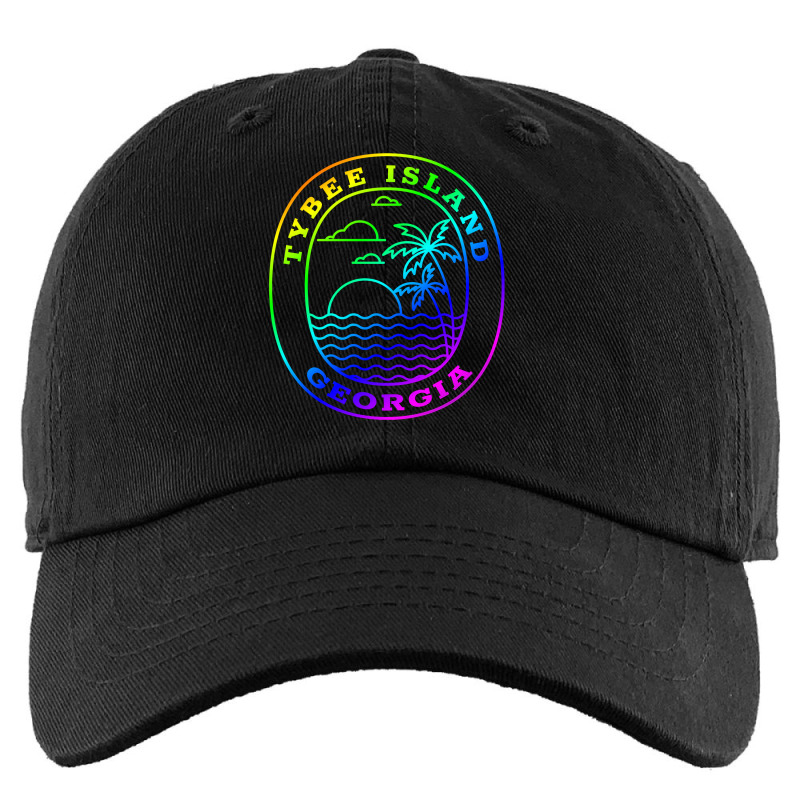 Tybee Island Georgia Rainbow Palm Tree Beach Trip Vacation Pullover Ho Kids Cap by jayannidifalco | Artistshot