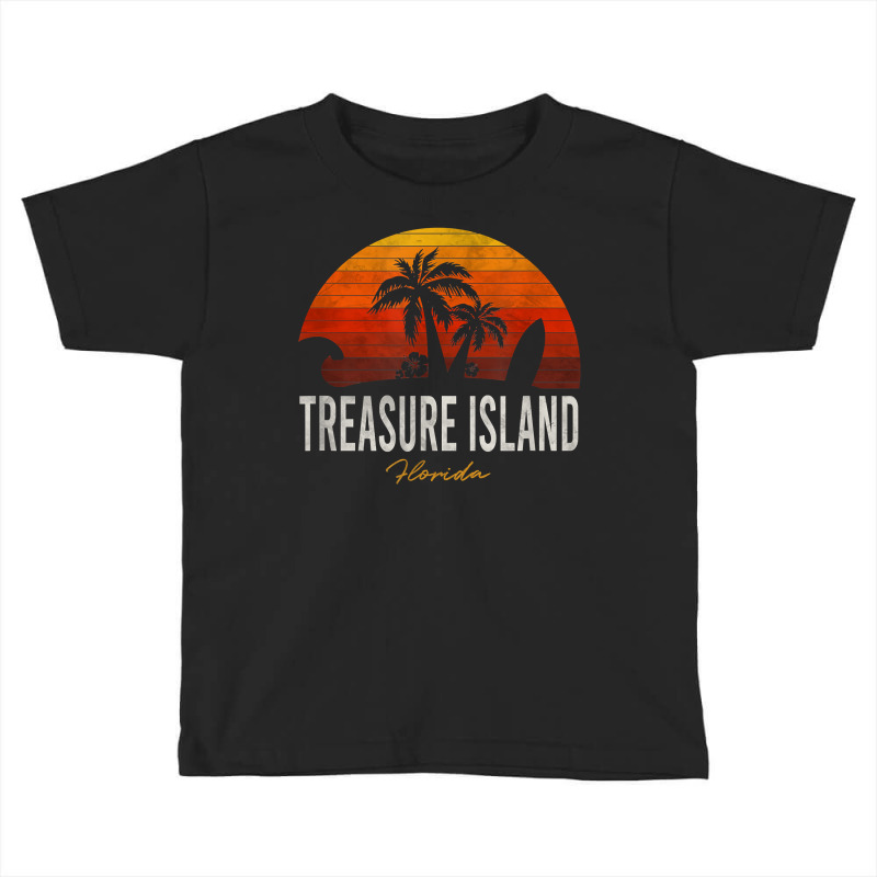 Treasure Island Beach Florida Fl Palms Vacation Surf Sunset T Shirt Toddler T-shirt by kalellwhistlehunt | Artistshot