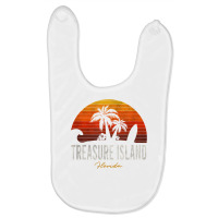 Treasure Island Beach Florida Fl Palms Vacation Surf Sunset T Shirt Baby Bibs | Artistshot