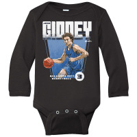 Josh Giddey City Premiere Long Sleeve Baby Bodysuit | Artistshot