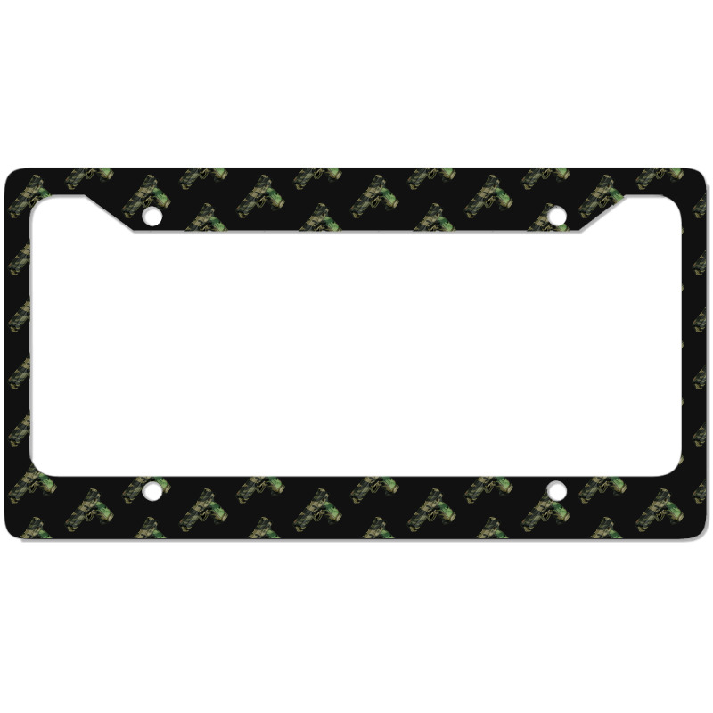 New Edition Cz Pistol Army Design License Plate Frame | Artistshot