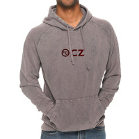 Enticing Simple Cz Pistol Red Design Vintage Hoodie | Artistshot