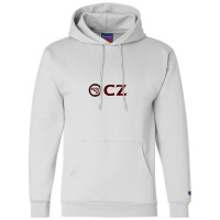 Enticing Simple Cz Pistol Red Design Champion Hoodie | Artistshot