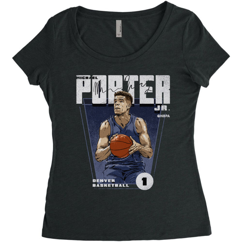 Michael Porter Jr. Premiere Women's Triblend Scoop T-shirt by kr205 | Artistshot