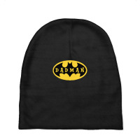 Dadman - Super Dadman Bat Hero Funny Baby Beanies | Artistshot