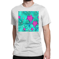 Mermaid Tail Seamless Pattern Classic T-shirt | Artistshot