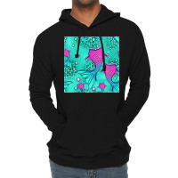 Mermaid Tail Seamless Pattern Lightweight Hoodie | Artistshot