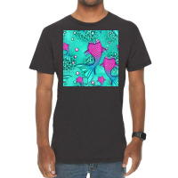 Mermaid Tail Seamless Pattern Vintage T-shirt | Artistshot