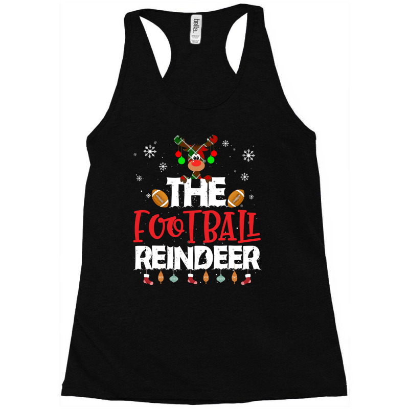 American Football The Football Reindeer Christmas Pajama Family Matchi Racerback Tank by circularflap | Artistshot