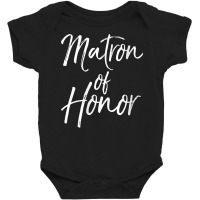 Womens Bridal Party Gifts For Bridesmaids Cute Matron Of Honor V Neck Baby Bodysuit | Artistshot