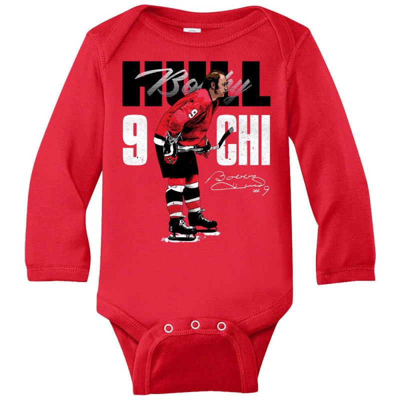 Bobby Hull Bold Long Sleeve Baby Bodysuit | Artistshot