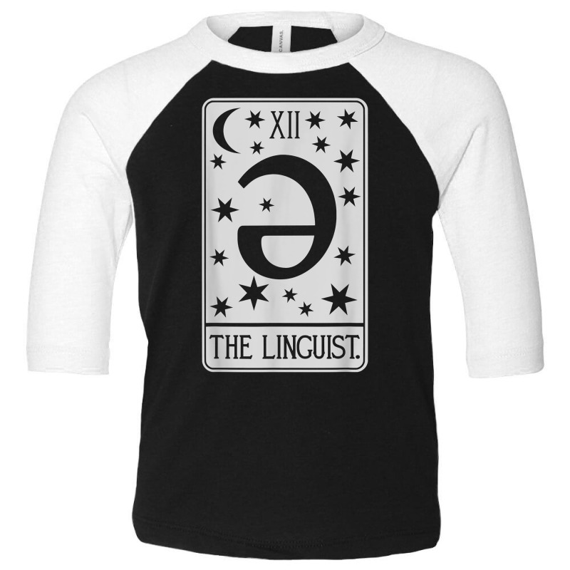 Linguist Tarot Card   Funny Phonetics Linguist Linguistics T Shirt Toddler 3/4 Sleeve Tee | Artistshot