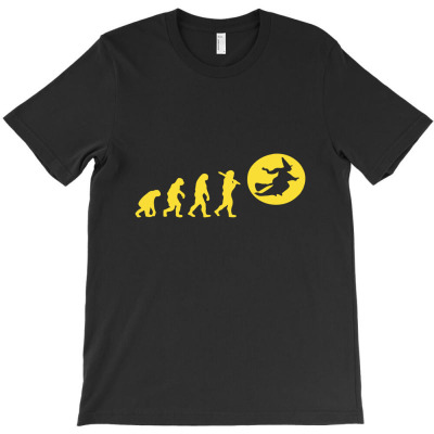 Witch Evolution Funny T-shirt Designed By Ismi Mubarak