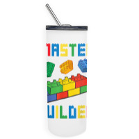 Brick Builder Funny Blocks Building Master Builder Toys Kids T Shirt Skinny Tumbler | Artistshot