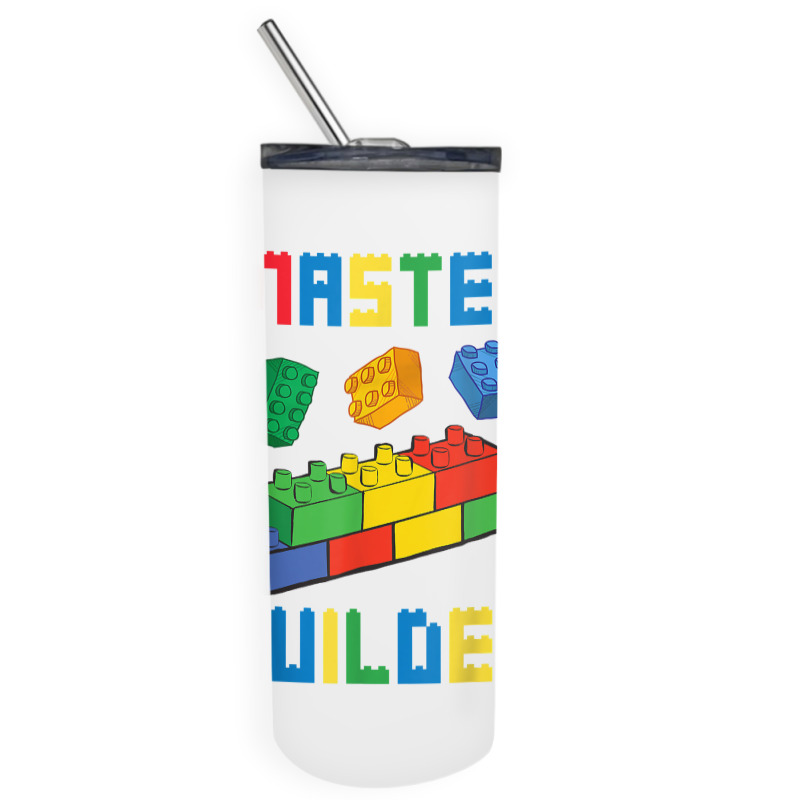 Brick Builder Funny Blocks Building Master Builder Toys Kids T Shirt Skinny Tumbler | Artistshot