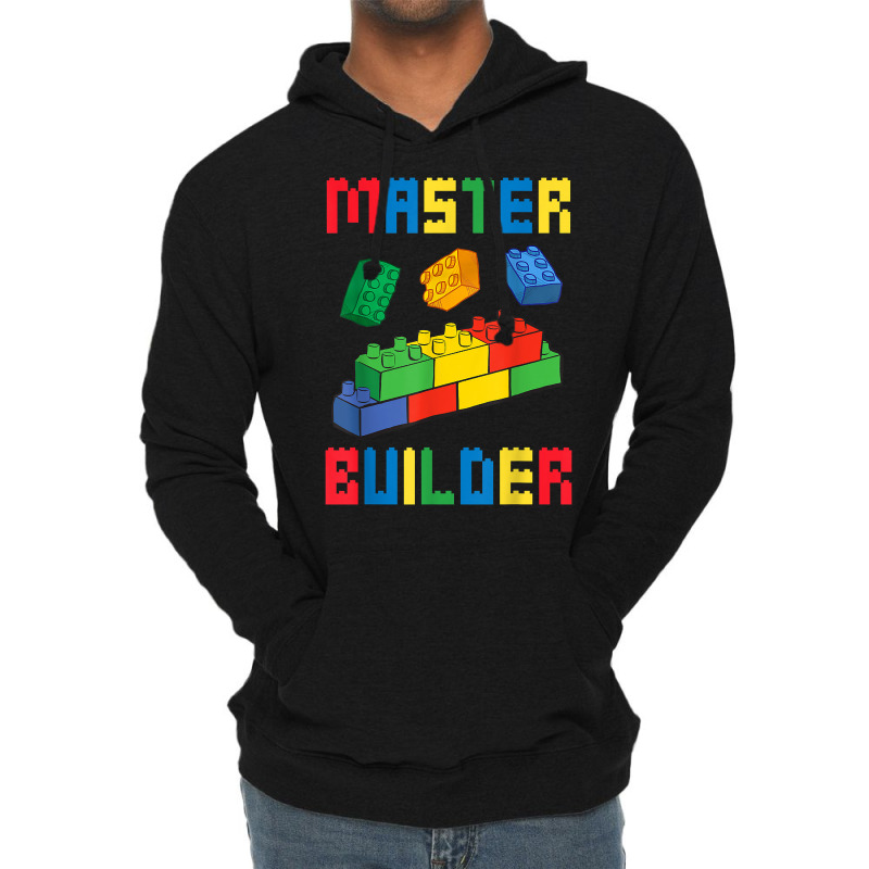 Brick Builder Funny Blocks Building Master Builder Toys Kids T Shirt Lightweight Hoodie | Artistshot