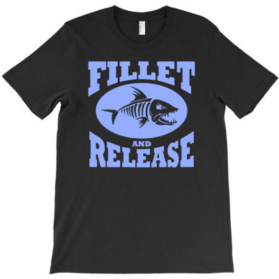 Fillet And Release Funny Fishing T-shirt Designed By Putiandini