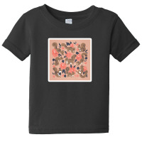 Psychedelic Wavy Eyes Ochre And Pink 111991699 Baby Tee | Artistshot